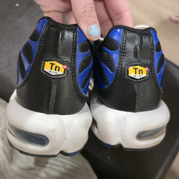 Nike Air Black with Blue Highlights Sneakers - Picture 5 of 7